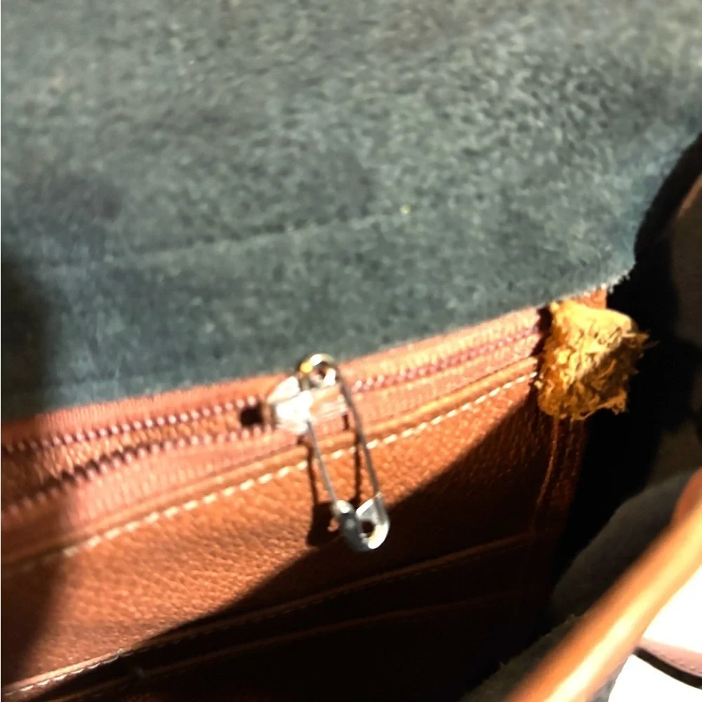 Black and Tan Leather Shoulder Bag